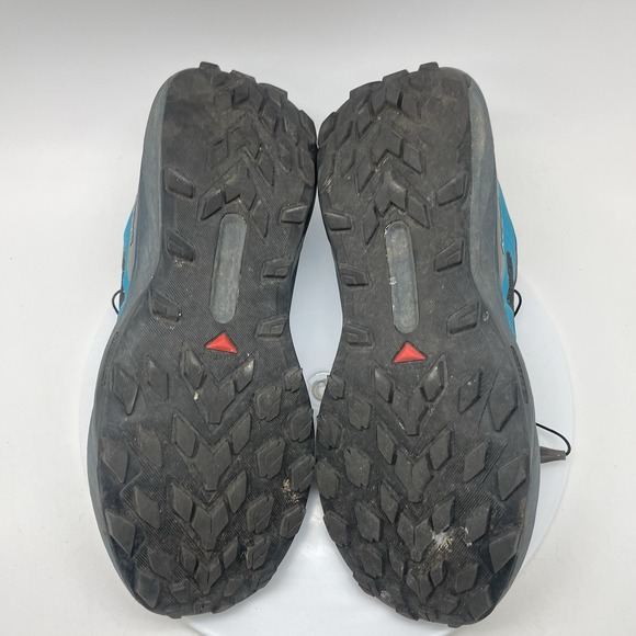 Salomon Sneakers Mens 8.5 Genesis 474430 Blue Athletic Hiking Running Shoes - Picture 10 of 11